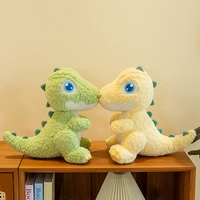 Boneka Dinosaurus Mata Besar Lucu, Mainan Plush Berbagai Ukuran, Boneka Tyrannosaurus Rex Lembut untuk Hadiah Ulang Tahun dan Liburan Anak