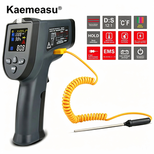 Color Screen Digital Infrared Thermometer, Industrial Laser Temp Gun with K-type Thermocouple - Product Image 4