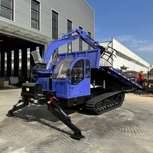 Mini Crawler Transporter Rubber Crawler Track Dumper 500kg 1000kg Crawler Dump Truck con carga y descarga automática - Product Image 5