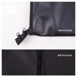 ชุดสูทระบายอากาศของผู้ชายแบบย่อยสลายได้ถุงใส่เสื้อผ้าสำหรับเจ้าสาวแบบยาวสีดำขาว - Product Image 5