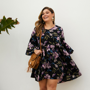 Henry textilesLadies proveedor de moda largo volantes botón suelto liso teñido vestido rosa para las mujeres - Product Image 2