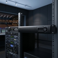 Amplificateur de puissance numérique 4 canaux 350 W pour sonorisation de concert en direct, classe D, 1U, amplificateur audio pour système de haut-parleurs de scène