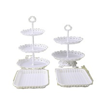 Supports à gâteaux en fer de style industriel pour décorations de mariage rustiques et présentoirs de vitrine de boulangerie robustes