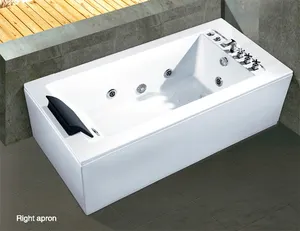 एक्रिलिक लक्जरी गर्म टब/स्पा/भँवर स्नान टब मालिश फ्रीस्टैंडिंग भिगोने बाथटब