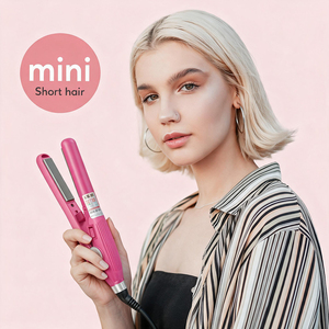 CHAOBA Mini Piastra Ionica per Bordi e Capelli Corti, Piastra Lisciante Piccola da 4/10 Pollici con Piastre in Ceramica per Pixie e <span class=keywords><strong>Barba</strong></span> - Product Image 5