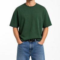 T-shirt unisexe à col rond en coton 100% de 260 g/m², coupe ample, impression personnalisée, manches courtes, fabricant