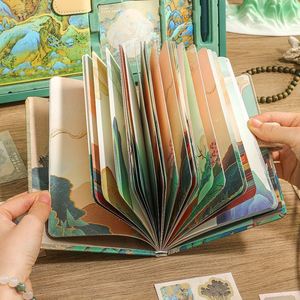 Chinese Style Creative Trends Diary <b>Gift</b> Box Set Thousand Miles Rivers Mountains Design Wireless Adhesive Day <b>Easter</b> - Product Image 3
