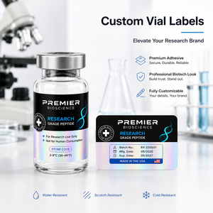 Etichette Personalizzate Gratuite per Flaconi 2ml 3ml 10ml, Adesivi Olografici Impermeabili Ecologici con Strato Grattabile per Medicinali - Product Image 2