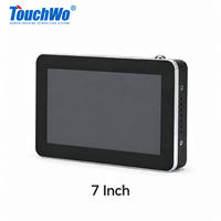 Monitor Layar Sentuh Kapasitif Industri 7 8 10.1 15.6 Inci Bezel Depan Paduan Aluminium Terpasang VESA Wall Mount VGA HDMI USB