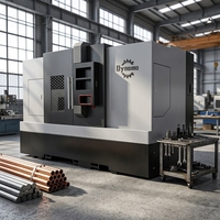 Tour CNC TCK550 sur mesure haute performance et robuste avec commande FANUC, double broche, double table à outils, haute précision