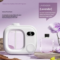 Diffuseur d'arômes automatique silencieux sans eau, à piles, mural, capacité 50 ml, type brume, pour la maison