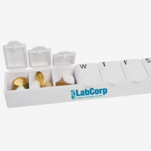 Custom Logo Pill Organizer Box Promotional Gift for Events Pharmacy Healthcare Personalized Medicine Case Storage Container