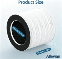 Filter Pengganti Demi Afloia Demi Air Purifier H13 True HEPA + Karbon Aktif Efisiensi 99,97-99,99% Menghilangkan Bau VOC