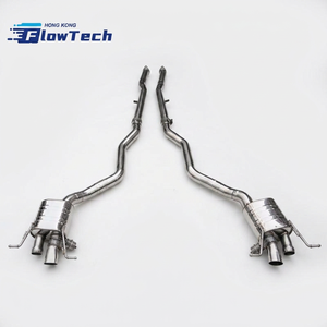 High Flow Performance Stainless Steel Catback Exhaust System for Bentley Continental 4.0T V8 with Valved Muffler - Product Image 3