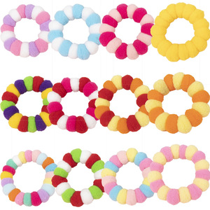 Kalung Pemulihan Hewan Peliharaan yang Dapat Disesuaikan, Ramah Lingkungan, Nyaman, dengan Aksesori Bola Rambut Tenun Tangan, Warna Solid, Kalung Anjing - Product Image 5