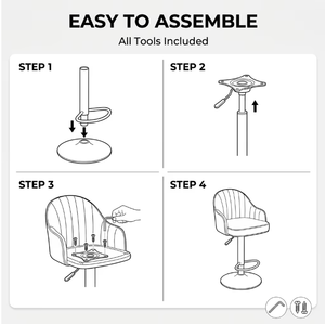 Chaises <span class=keywords><strong>de</strong></span> <span class=keywords><strong>bar</strong></span> pivotantes rembourrées en PU haut <span class=keywords><strong>de</strong></span> gamme pour îlot <span class=keywords><strong>de</strong></span> cuisine, comptoir <span class=keywords><strong>de</strong></span> petit-déjeuner, restaurant et mobilier <span class=keywords><strong>de</strong></span> salle à manger - Product Image 6