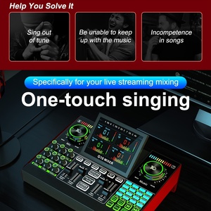 Juego de tarjeta de sonido en vivo K Song para micrófono de condensador, Kit de reducción de ruido, ajuste del sonido, tarjeta de sonido de computadora móvil - Product Image 6