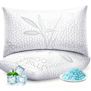 Meilleures ventes : Oreillers de lit en mousse à mémoire de forme déchiquetée de bambou, confort et soutien premium, réglables et rafraîchissants - Product Image 1