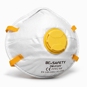 Masque anti-poussière en forme de coupe avec valve, prêt à être expédié, masque jetable FFP2, masque anti-poussière en tissu non tissé, fabricant de respirateurs FFP2 - Product Image 1