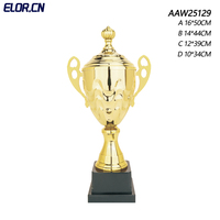 Coupe de trophée de musculation en métal antique de haute qualité ELOR, impression UV, médaille personnalisée, récompense pour les jeux sportifs, vente en gros d'usine