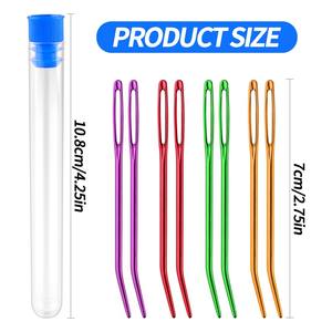 Lida GZ019-1 Lot de 8 Aiguilles à Tapisserie Jumbo à Grandes Mentes, Aiguilles à Fil Tranchantes, Style Simple, Aiguilles à Coudre à la Main en Métal pour le Rembourrage, 7 cm - Product Image 2