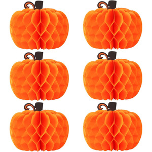 2025ใหม่ตกแต่งงานปาร์ตี้วันขอบคุณพระเจ้าจี้ฟักทองรังผึ้งทรงกลมตกแต่งบนโต๊ะ - Product Image 3