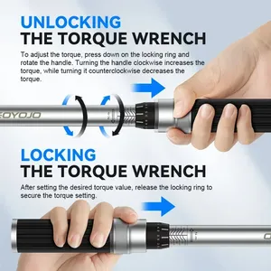 Adjustable Torque Wrench Kit 2-24 Nm Inch Drive Precision Repair <b>Tool</b> for Road and Mountain Bicycle Maintenance - Product Image 5