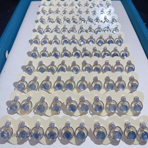 Bijoux en pierre de guérison spirituelle, <span class=keywords><strong>aigue</strong></span>-<span class=keywords><strong>marine</strong></span> naturelle, clous <span class=keywords><strong>d</strong></span>'oreilles en argent sterling 925 - Product Image 2