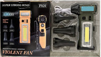 Ventilateur Turbine Jet Ultra-Puissant, Mini Aspirateur et Souffleur d'Air Rechargeable Multifonctionnel Portable pour Camping et Maison