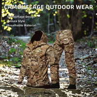 JY-009 Uniforme de chasse camouflage respirant unisexe en softshell pour camping et randonnée, personnalisé en usine au Pakistan