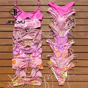 Trajes de Baño de Poliéster Reciclado con Diseño OEM, Bikini Hawaiano Estampado Personalizado de Alta Calidad - Product Image 1