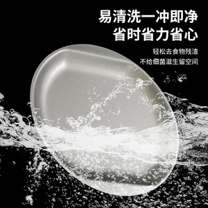 Stainless Steel Round Plate 304 Thickened Durable Hotel Use - Product Image 3