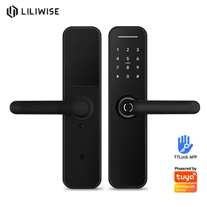 Liliwise BLE WiFi Biometrischer Finger abdruck Digital Keyless Cerradura Fechadura Entry Tuya Smart Türschloss