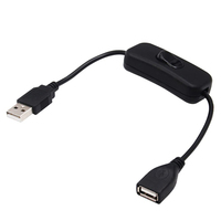 0,3 m 303 Rocker Toggle Line USB-Schalter EIN/AUS Verlängerung kabel für LED-Streifen USB-Lampe Hub Fan Arduino Mikrofon MIC
