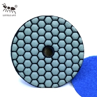 LITTLE ANT 3 pouces 80 mm Tampon diamanté flexible de qualité supérieure pour le polissage des bords incurvés du marbre et du granit