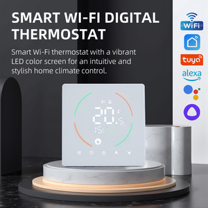 Thermostat de sol intelligent pour hôtel, <span class=keywords><strong>appartement</strong></span>, bureau 3A 16A 25A, commande vocale Alexa Google Home, contrôle de la température Wifi - Product Image 2