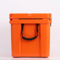 Glacière isotherme portable moderne personnalisée de haute qualité, en LLDPE rotomoulé, 55QT, étanche et réutilisable pour aliments et pêche