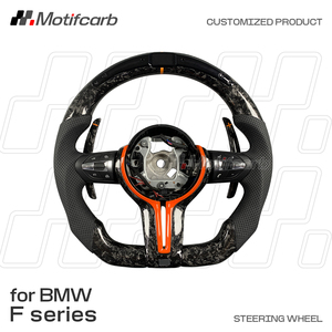 Volante de fibra de carbono forjado con LED personalizado para BMW 330i 440i M2 M3 M4 M5 M6 F10 F30 X3 X5 F15 F16 F18 Serie F 2010-2018 - Product Image 2