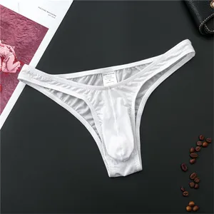 Mens Low Rise Bikini Elastische Ardennen Pouch G-string Slips Zomer Badmode Nylon Sexy Ondergoed Thong