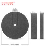 Roue abrasive non tissée de haute qualité 150 mm, roue de polissage en fibre de nylon de 6 pouces, roue non tissée grise pour l'acier inoxydable