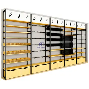 Shelves for Durable style MINISO DAISO showroom shelving Miniso Display Rack Store Shelf Rack Supplier