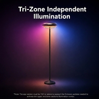 Lámpara de Pie RGB Innovadora 2026 con Sincronización Musical, Iluminación Inteligente RGB+CCT, Control Remoto por Aplicación BT, Lámpara LED de Pie