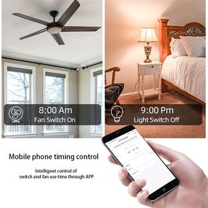 Interruptor Inteligente Wifi Tuya para Ventilador de Techo, Lámpara, Control de Velocidad, Aplicación, Control por Voz, Compatible con Alexa y Google Home, con Cable Neutro - Product Image 3