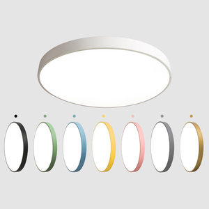 Lámpara de Techo Redonda Moderna de Alta Calidad ERS, Control Remoto, Blanca y Negra, Inteligente, Decoración Interior para Sala de Estar, Luz de Techo <span class=keywords><strong>LED</strong></span> - Product Image 1