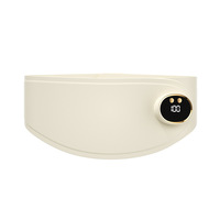 Ceinture de soutien utérin et lombaire ultra-fine avec affichage numérique intelligent, technologie de vibration chauffante, rechargeable et portable, compresse chaude pour les hanches
