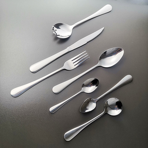Vente En Vrac En Acier Inoxydable Dîner Couverts Ensemble Dessert Cuillère <span class=keywords><strong>Couteau</strong></span> Fourchette Couverts Ensembles - Product Image 4