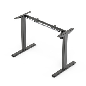 Electric Height <b>Adjustable</b> Desk <b>Legs</b> Single Motor Metal Frame Heavy Duty Minimalist Design For Home Office Use - Product Image 2