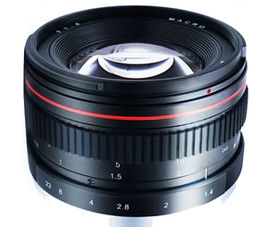 Objectif portrait plein format 50 mm F1.4 à mise au point manuelle, optique multicouche, noir, pour EOS Rebel T8i T7i T7 T6 T3i <span class=keywords><strong>T2i</strong></span> - Product Image 1