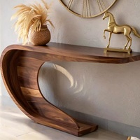 Meubles de salon de style nordique simple, design moderne et luxueux, couleur personnalisable, table console au design créatif pour salon d'appartement