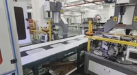 Ligne de production semi-automatique multifonctionnelle pour boîtes cadeaux | Machine de formage de boîtes | Double position et doublure | Sans changement de lame